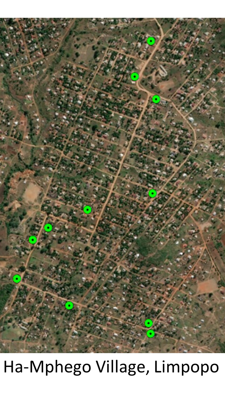 Satellite image of Spaza Shops Limpopo